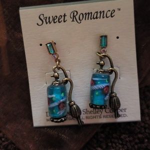 Art Nouveau perfume earrings